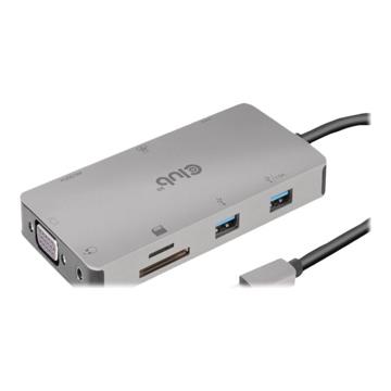 Estación de acoplamiento Club 3D USB Gen1 Type-C 9 en 1