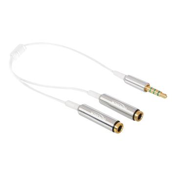 Delock Cable Divisor de Audio - 25cm - Blanco