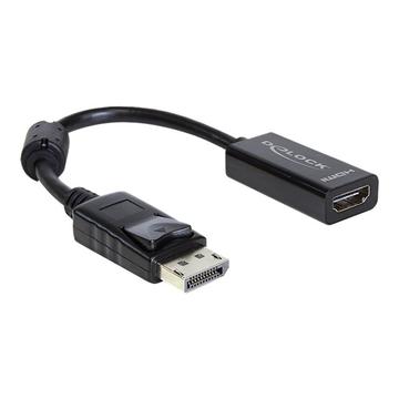Delock Adaptador DisplayPort macho > HDMI hembra - Negro