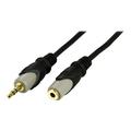DELTACO MM-161-K Cable de Extensión de Audio - 3m - Gris / Negro