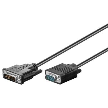DVI-A/VGA Full HD-cable, förnicklad