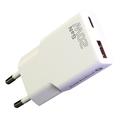 everActive SC-340Q Cargador GaN superfino de 20 W con puertos USB QC3.0 y USB-C PD - Blanco