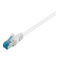 goobay CAT 6a SFTP, PiMF 25cm Cable de conexión - Blanco