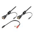 Goobay VGA con Audio Line + Adaptador RCA - 5m - Negro