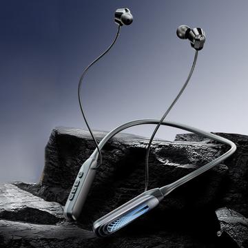 i58 Auriculares inalámbricos Bluetooth 5.4 con banda para el cuello - Negro