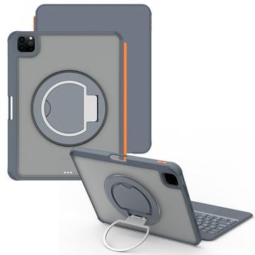 iPad 2022/2025/Air 11 2024/2025 TU3607 Funda con teclado magnético retroiluminado y soporte giratorio 360° - Gris