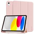 Funda tipo folio triple Tech-Protect SmartCase Pen para iPad 2022/2025 - Rosa