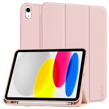Funda tipo folio triple Tech-Protect SmartCase Pen para iPad 2022/2025 - Rosa