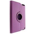 Funda de Cuero Rotativa para iPad 2, iPad 3, iPad 4 - Púrpura