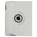 Funda de Cuero Rotativa para iPad 2, iPad 3, iPad 4 - Blanco