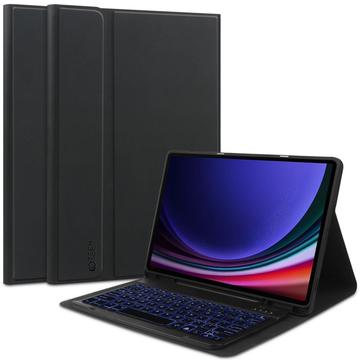 Funda con teclado Bluetooth Tech-Protect SmartCase Pen para Samsung Galaxy Tab S9/S9 FE/S10 FE/S10 Lite - Negro