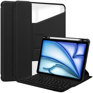 Funda inteligente giratoria 360º con teclado Bluetooth para iPad Air 11 2024/2025 - Negro