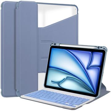 iPad Air 11 2024/2025 Funda inteligente giratoria 360 con teclado Bluetooth - Morado