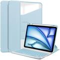 iPad Air 11 2024/2025 Funda inteligente giratoria 360 con teclado Bluetooth