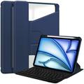 iPad Air 13 2024/2025 Funda inteligente giratoria 360 con teclado Bluetooth