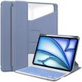 iPad Air 13 2024/2025 Funda inteligente giratoria 360 con teclado Bluetooth