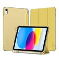 Funda tipo folio triple Tech-Protect SmartCase Pen Hybrid para iPad 2022/2025 - Amarillo cristal