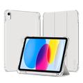 Funda tipo folio triple Tech-Protect SmartCase Pen Hybrid para iPad 2022/2025 - Cristal Plata