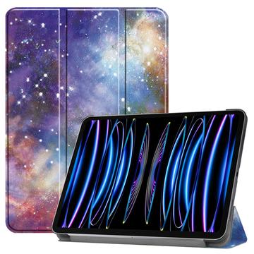Funda Inteligente de Tres Pliegues para iPad Pro 11 (2024) - Galaxia