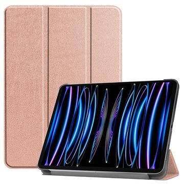 Funda Inteligente de Tres Pliegues para iPad Pro 11 (2024) - Rosa Dorado