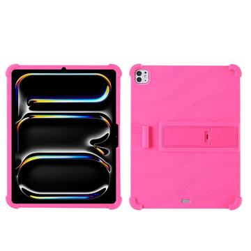 iPad Pro 11 (2025) Funda de silicona con Kickstand - Rosa Fuerte