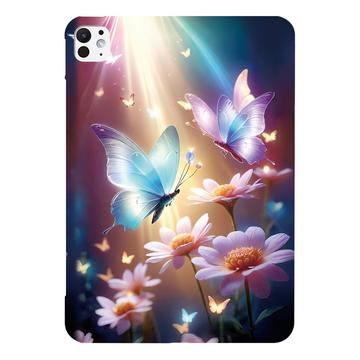 Carcasa de TPU Stylish Ultra Fina para iPad Pro 13 (2024) - Mariposa floral