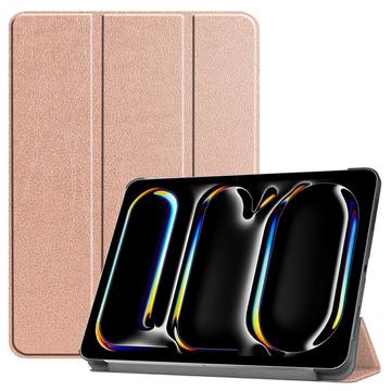 Funda Inteligente de Tres Pliegues para iPad Pro 13 (2024) - Rosa Dorado