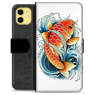 Funda Cartera Premium para iPhone 11 - Pez Koi