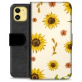 Funda Cartera Premium para iPhone 11 - Girasol