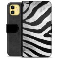 Funda Cartera Premium para iPhone 11 - Cebra