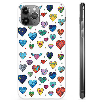 Funda de TPU para iPhone 11 Pro Max - Corazones