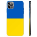 Funda TPU con bandera de Ucrania para iPhone 11 Pro Max - Amarillo y azul claro