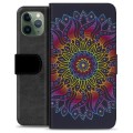 Funda Cartera Premium para iPhone 11 Pro - Mandala Colorida