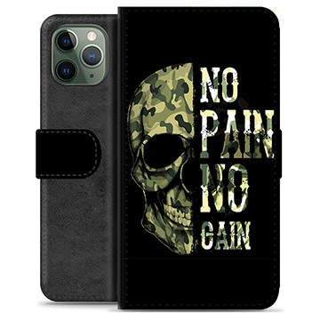 Funda Cartera Premium para iPhone 11 Pro - No Pain, No Gain