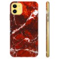 Funda de TPU para iPhone 11 - Mármol Rojo