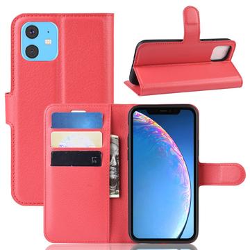 Funda para iPhone 11 - Estilo Cartera - Rojo