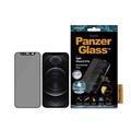 Protector de pantalla de vidrio templado para iPhone 12/12 Pro PanzerGlass Case Friendly CamSlider Privacy - Black Edge