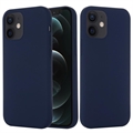Funda de Silicona Líquida para iPhone 12 Mini - Compatible con MagSafe - Azul Oscuro