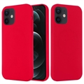 Funda de Silicona Líquida para iPhone 12 Mini - Compatible con MagSafe - Rojo