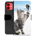 Funda Cartera Premium para iPhone 12 mini - Gato