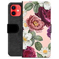 Funda Cartera Premium para iPhone 12 mini - Flores Románticas