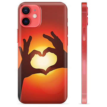 Funda de TPU para iPhone 12 mini - Silueta del Corazón