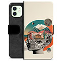 Funda Cartera Premium para iPhone 12 - Collage Abstracto