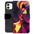 Funda Cartera Premium para iPhone 12 - Retrato Cubista