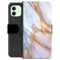 Funda Cartera Premium para iPhone 12 - Mármol Elegante