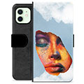 Funda Cartera Premium para iPhone 12 - Pintura Facial