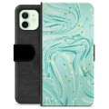 Funda Cartera Premium para iPhone 12 - Menta Verde