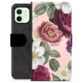 Funda Cartera Premium para iPhone 12 - Flores Románticas