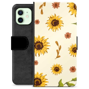 Funda Cartera Premium para iPhone 12 - Girasol