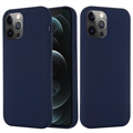 Funda de Silicona Líquida para iPhone 12/12 Pro - Compatible con MagSafe - Azul Oscuro
